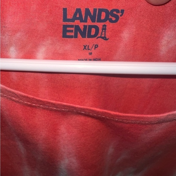 EUC Lands' End Quarter Zip Striped Fleece Dress & Tie Dye Rainbow Maxi Dress XL - Picture 4 of 11